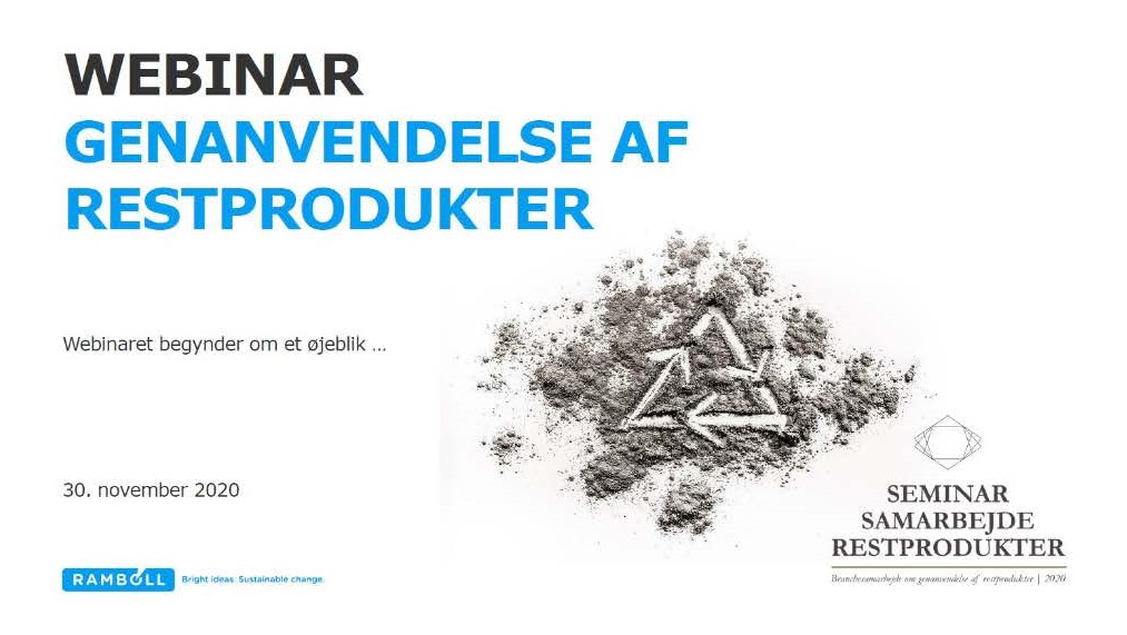 Genanvendelse af restprodukter 2020